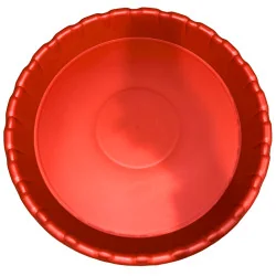 Soucoupe plastique ondulée terre cuite 42,5cm