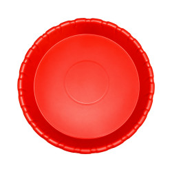 Soucoupe Ronde Ondulée Terracotta 42,5cm