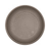 Soucoupe ronde taupe 17cm