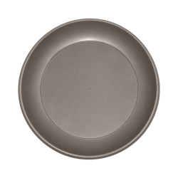 Soucoupe ronde taupe 30cm