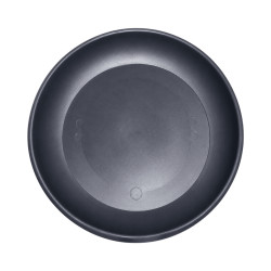 Soucoupe ronde gris anthracite 34cm