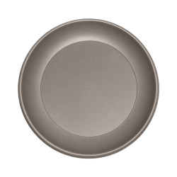Soucoupe ronde taupe 34cm