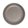 Soucoupe ronde taupe 34cm