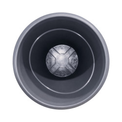 Pot rond gris anthracite 23L