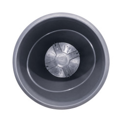 Pot rond gris anthracite 16L