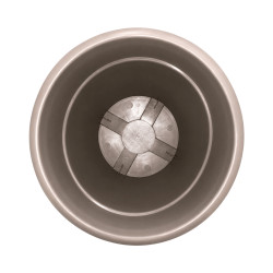 Pot rond taupe 10L