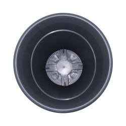 Pot rond gris anthracite 3L