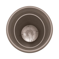 Pot rond taupe 2L