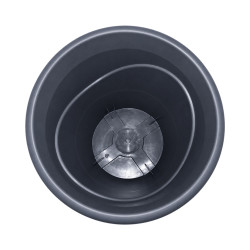 Pot rond gris anthracite 2L