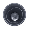 Pot rond gris anthracite 2L