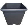 5. Pot carré gris 35,6 L