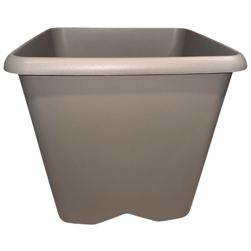 5. Pot carré taupe 35,6 L