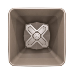 Pot carré taupe 35.6L