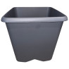 4. Pot carré gris 24,2 L