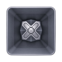 Pot carré gris anthracite 24.2L