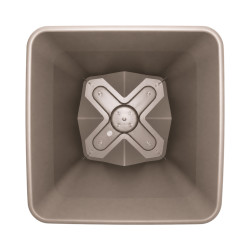 Pot carré taupe 24.2L