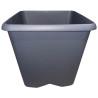 3. Pot carré gris 15,2 L