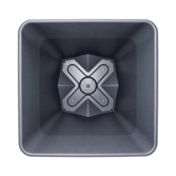 Pot carré gris anthracite 15.2L