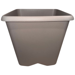 3. Pot carré taupe 15,2 L