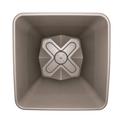 Pot carré taupe 15.2L