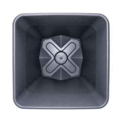 Pot carré gris anthracite 8.6L