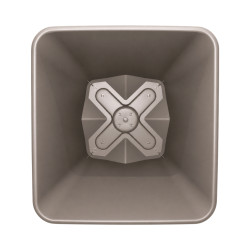 Pot carré taupe 8.6L