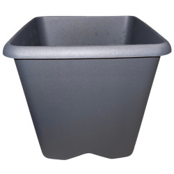 1. Pot carré gris 4,3 L