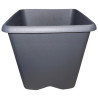 1. Pot carré gris 4,3 L