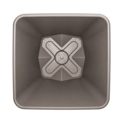 Pot carré taupe 4.3L
