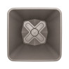 Pot carré taupe 4.3L