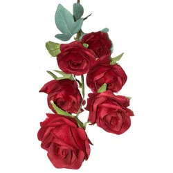 P11-5 Tige 6 Roses - Rouge