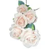 P11-4 Tige 6 Roses - Beige clair