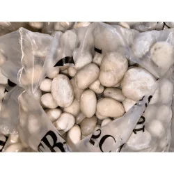 Galet Blanc Glossy 3-5cm - 10kgs