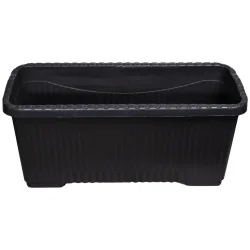Jardinière rectangulaire haute 70cm – Noir