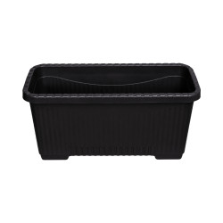 Jardinière rectangulaire noire 67 L – 70 cm