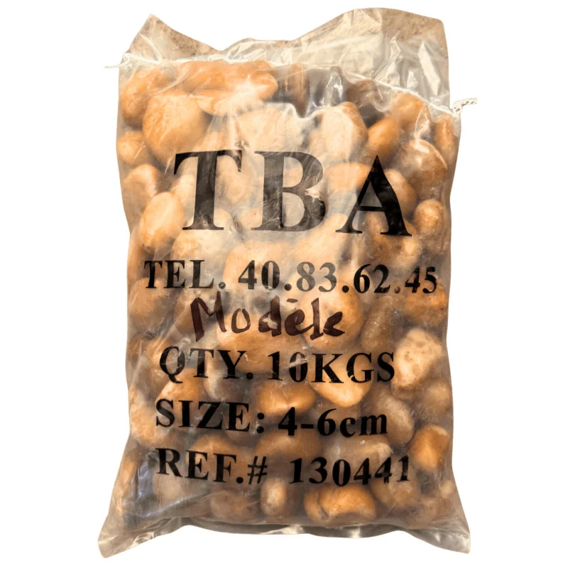 galet marron glossy 4-6cm