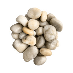 Galet blanc-jaune 4-6cm 10kg
