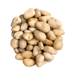 Galet blanc-jaune 2-4cm 10kg