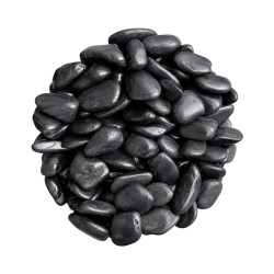 Galet noir glossy 1-2cm 10kg