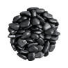 Galet noir glossy 1-2cm 10kg