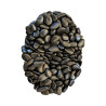 Galet noir glossy 0.9-1.2cm 10kg