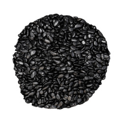 Galet noir glossy 0.4-0.6cm 10kg