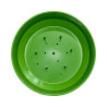 Plateau rond floral vert 20.5cm