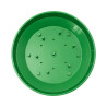 Plateau rond floral vert 14cm