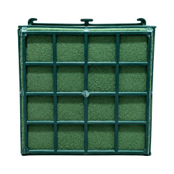 Support à ventouse avec éponge florale – Cage carrée