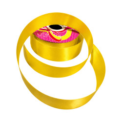 Ruban Satin Jaune – 3 cm × 20 m