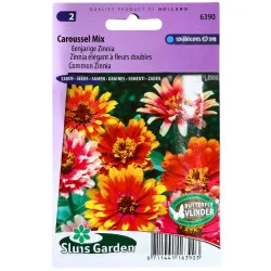 Zinnia Caroussel Mix 