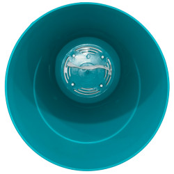 Big Pot Vert Turquoise + sous plat blanc