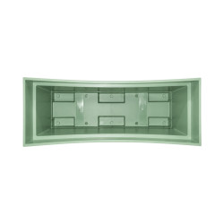 Jardinière rectangulaire Verte 10L