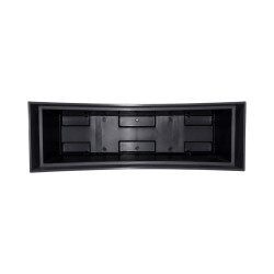 Jardinière rectangulaire Gris anthracite 13L